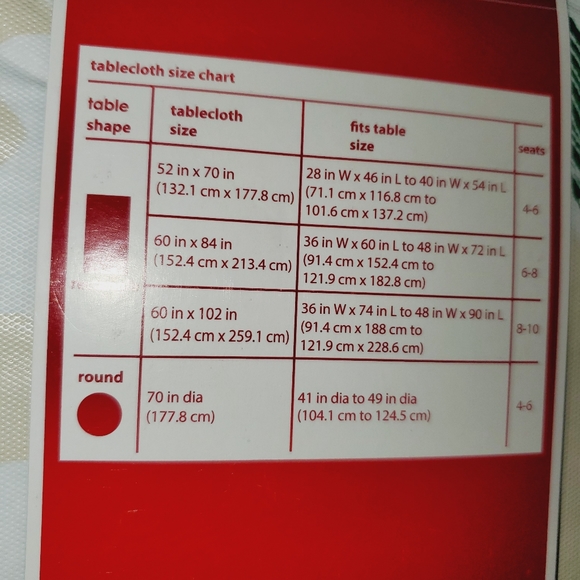 NEW Holiday Time "Baking Theme" PEVA Vinyl Table Cloth - Picture 4 of 4